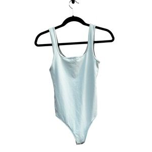 Abercrombie & Fitch Soft A&F Collection Slim Fit Seamless Tank Beige Bodysuit S